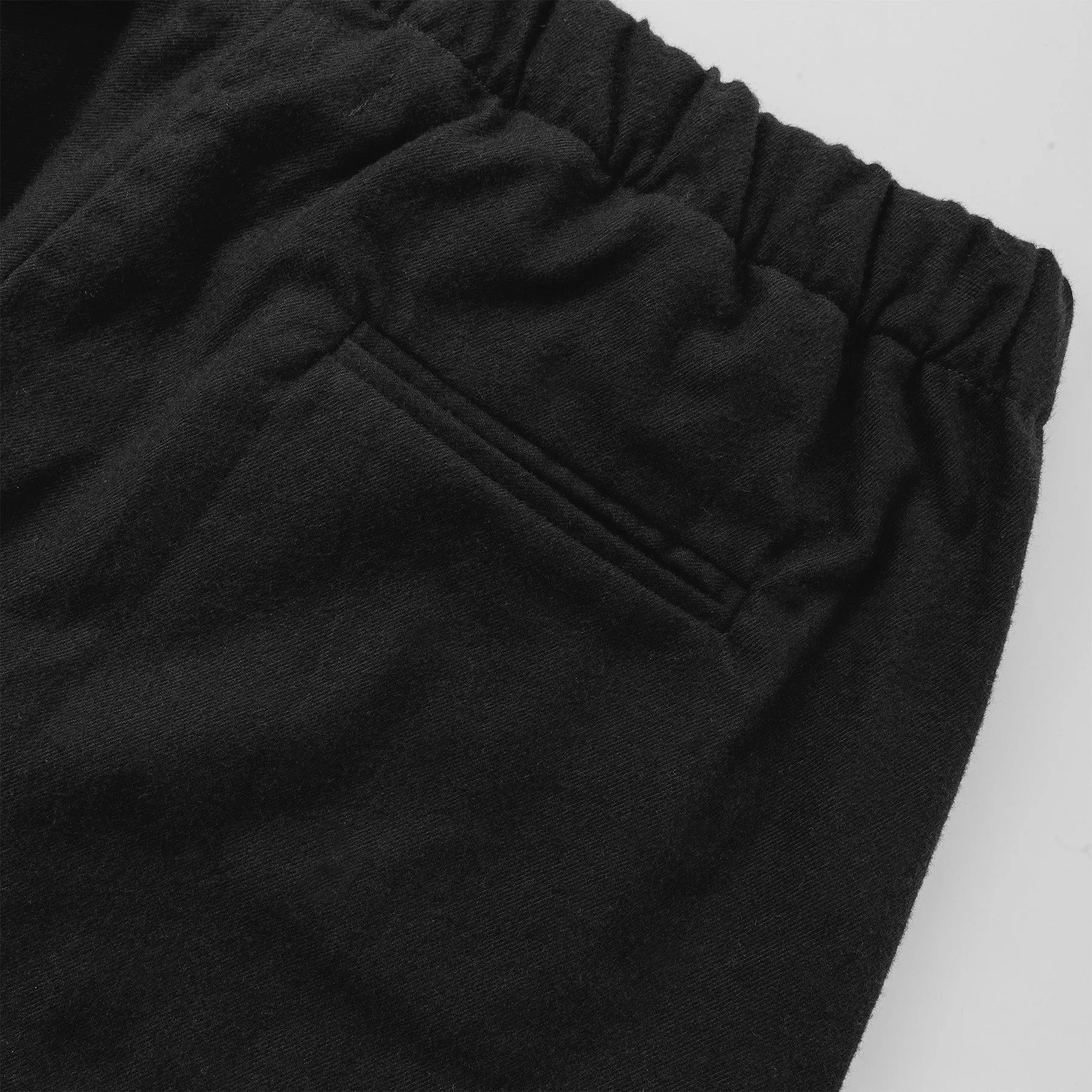 The Isla Pant in Black Brushed Cotton