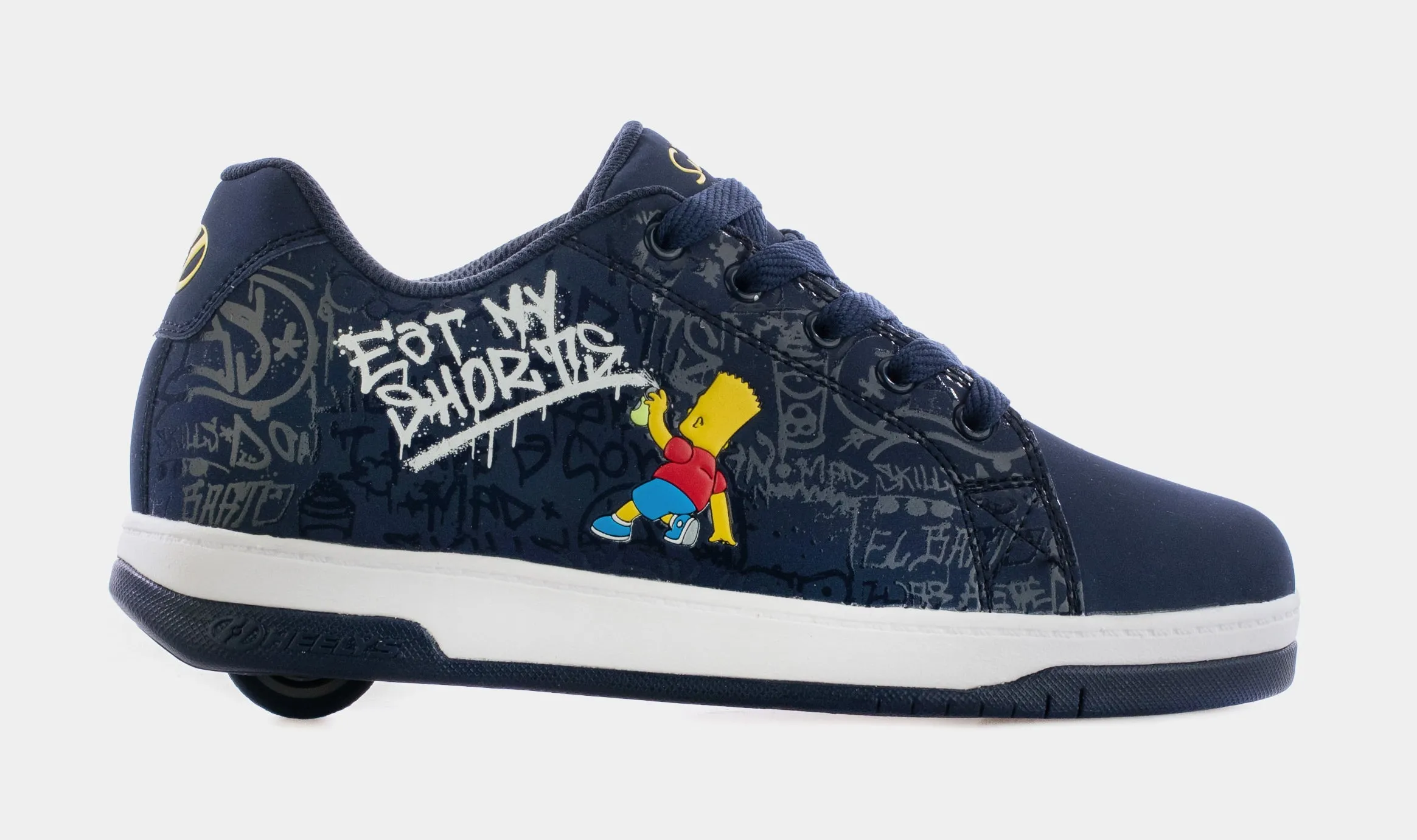 The Simpsons Split Skate Grade School Lifestyle Shoes (Navy Blue)