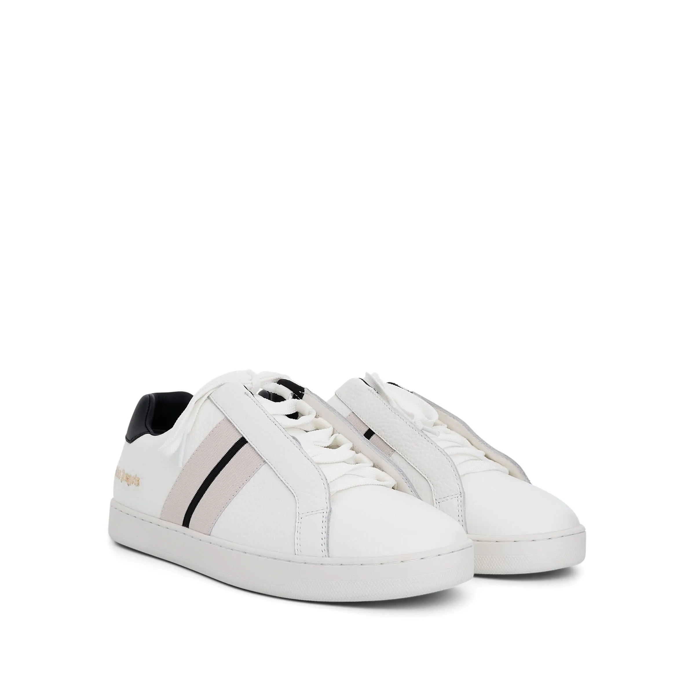 Track Palm Sneaker in White/Black