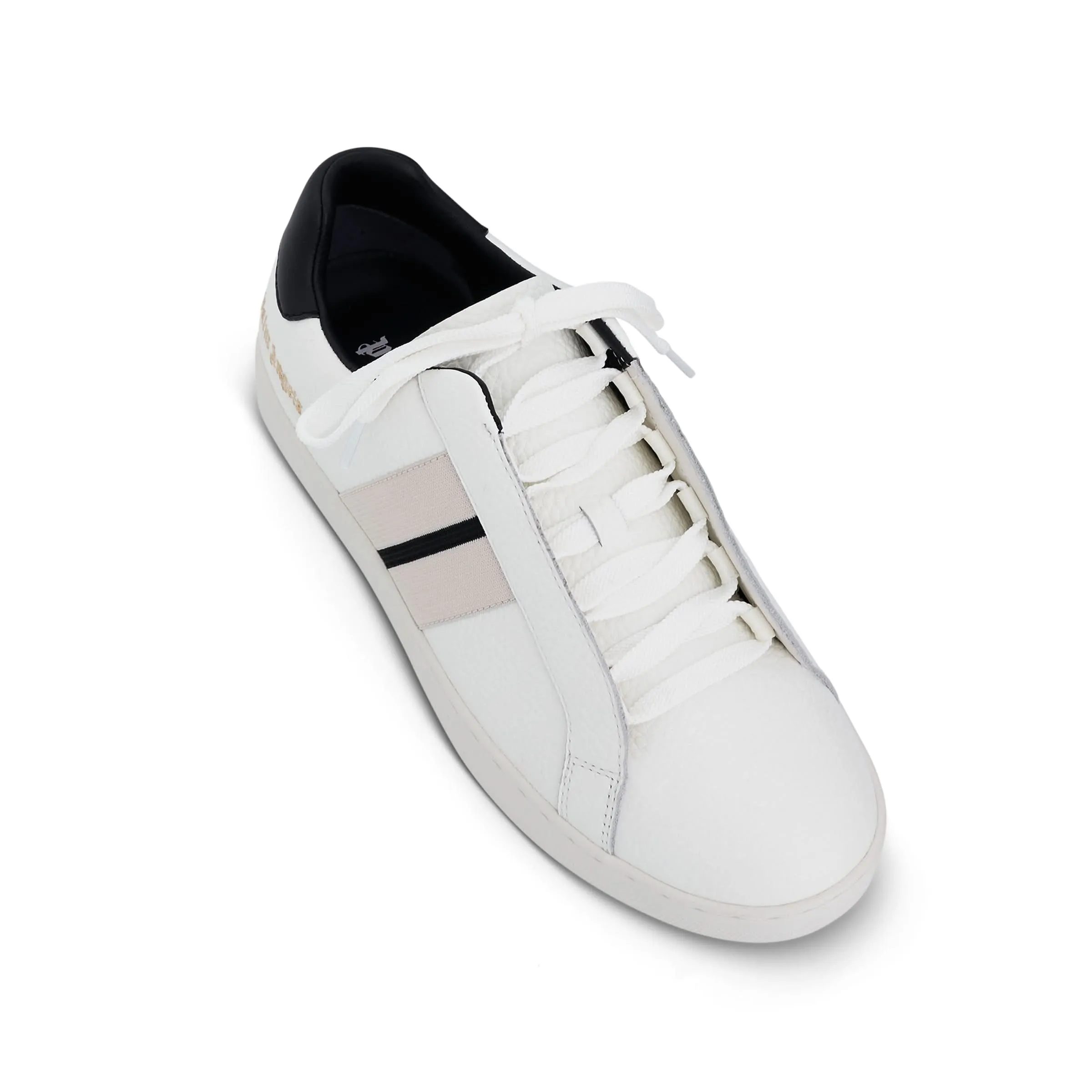 Track Palm Sneaker in White/Black