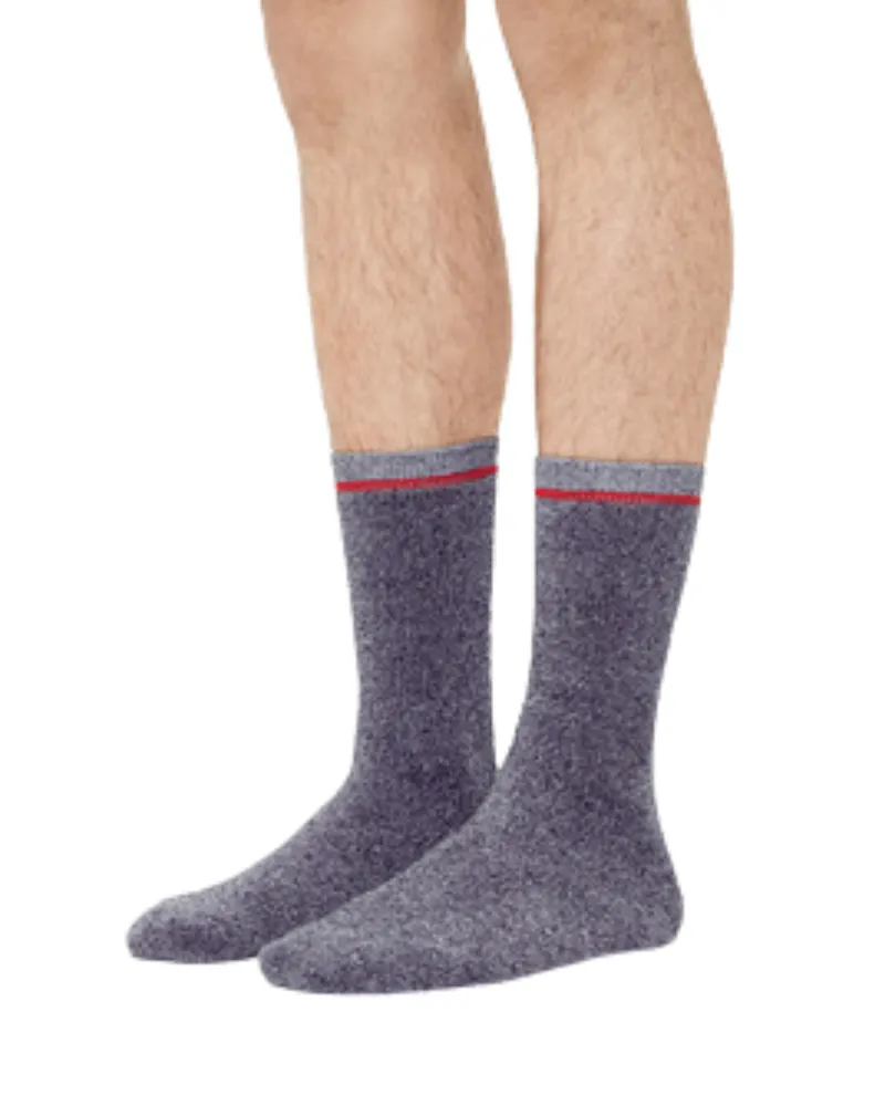 UGG Marled Navy Kyro Cozy Men's Crew Socks