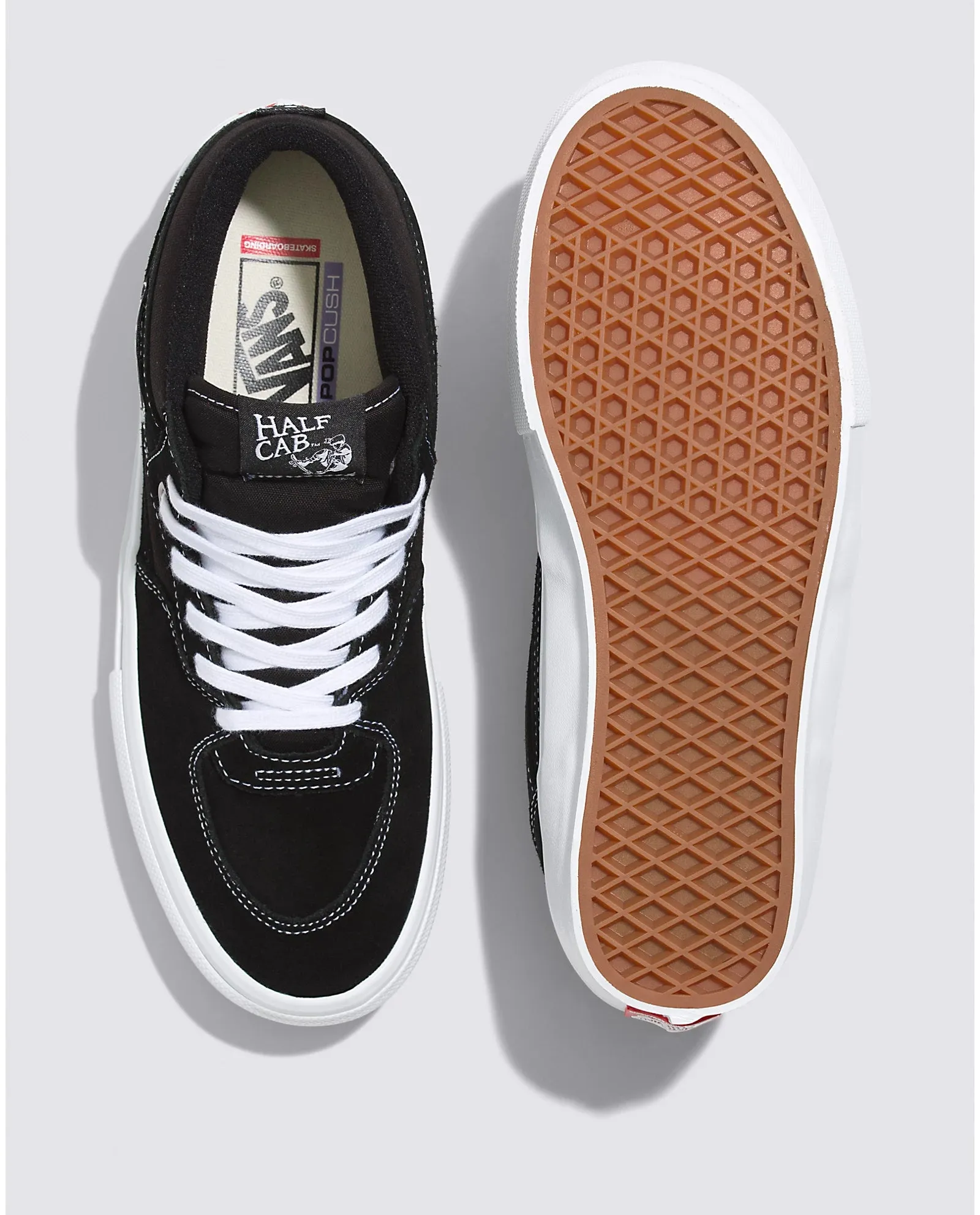 Vans Men's Skate Half Cab Shoe - Black White