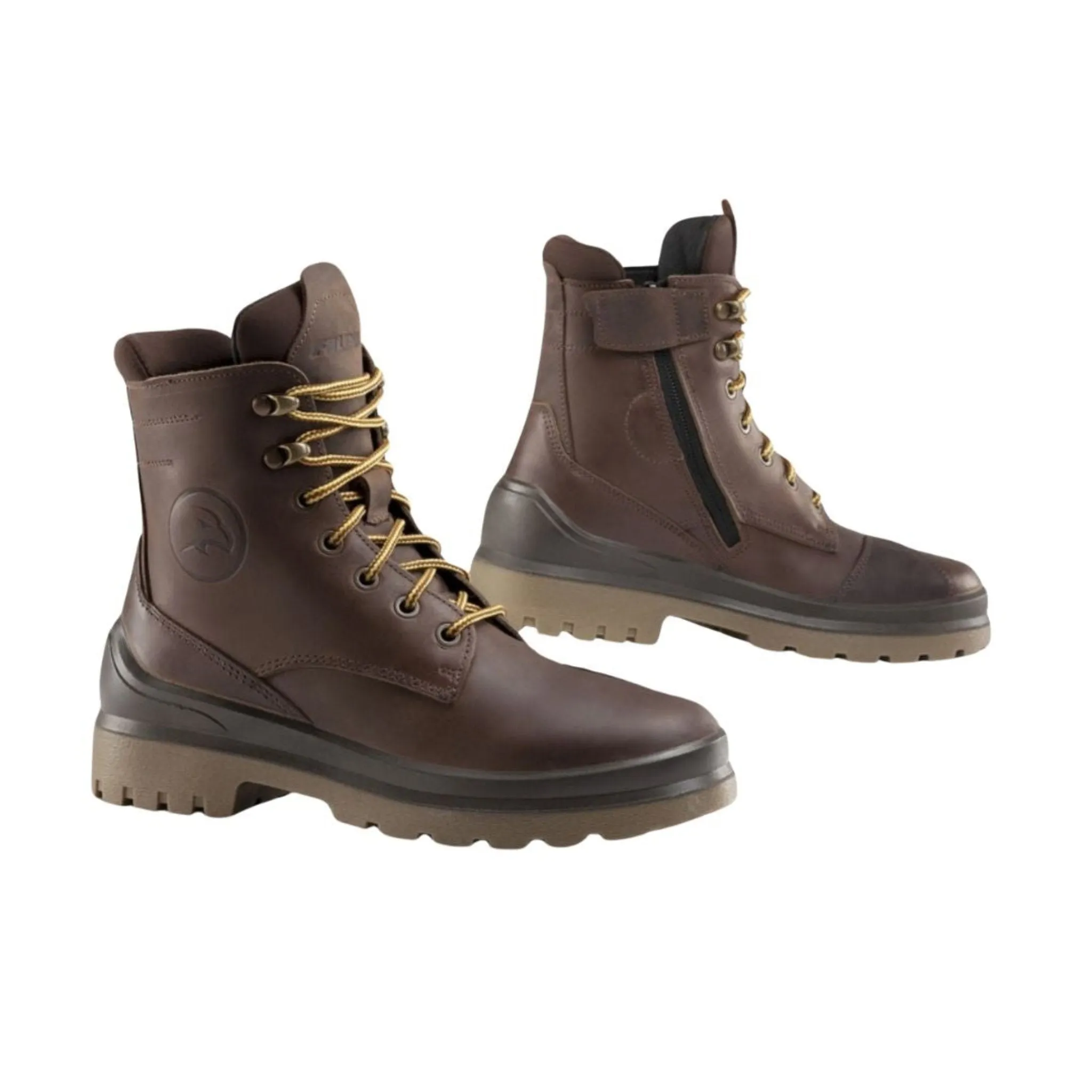 VIKY BROWN - Women's Waterproof Motorcycle Boots