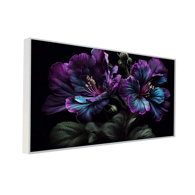 Violet Glory Floral Wall Painting