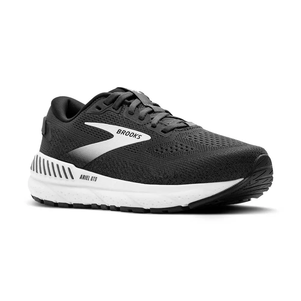 Women's Ariel GTS 24 Running Shoe - Ebony/Black/White - Extra Wide (2E)