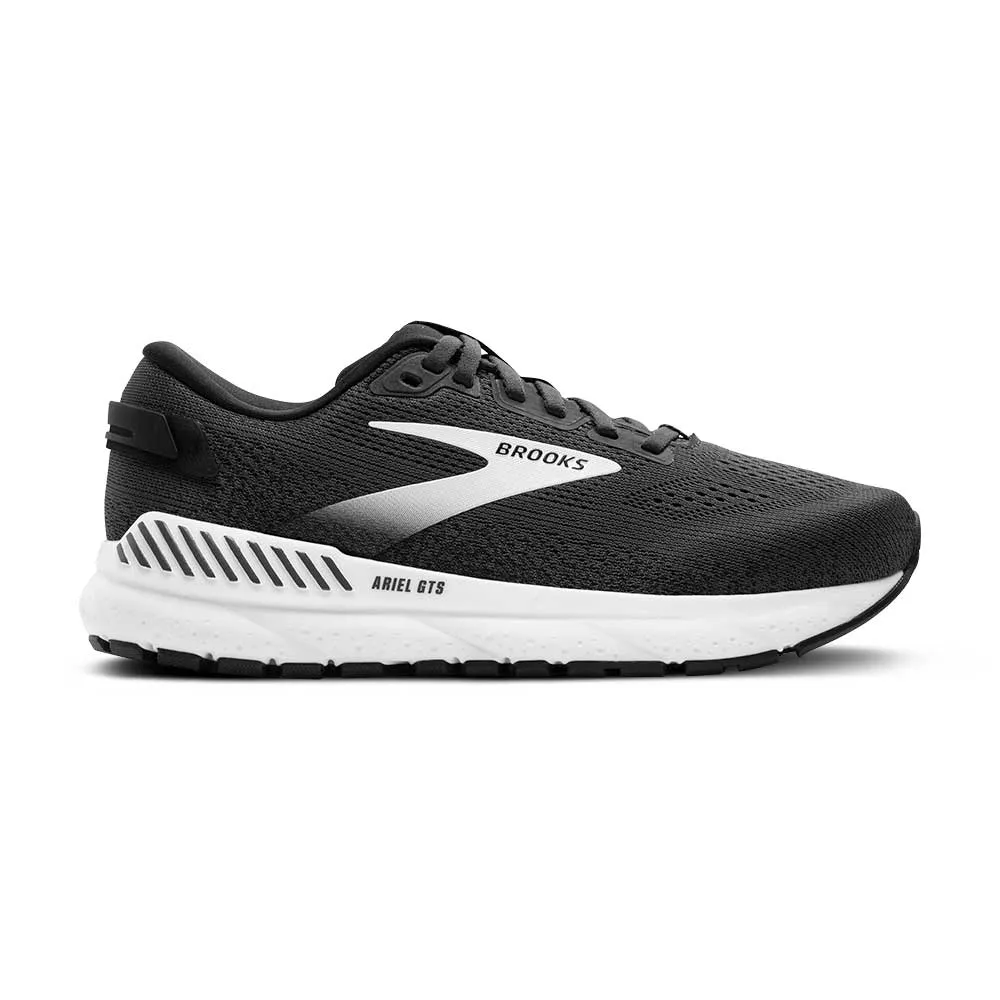 Women's Ariel GTS 24 Running Shoe - Ebony/Black/White - Extra Wide (2E)