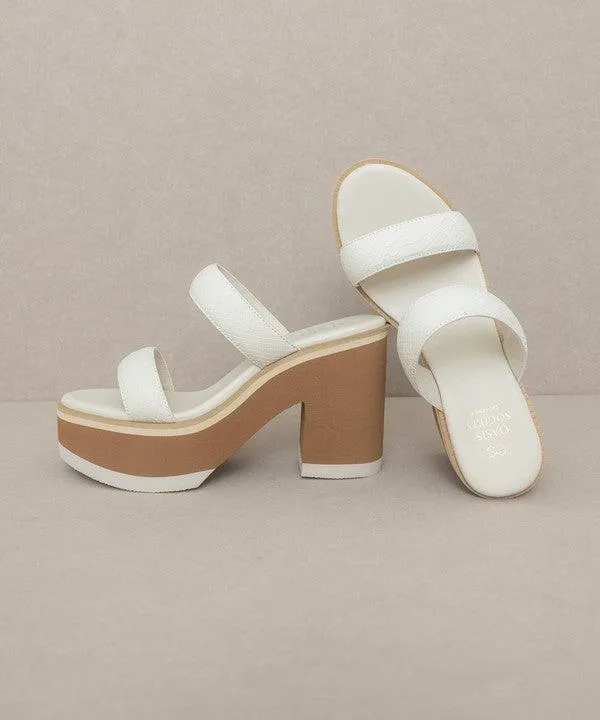 Womens Shoes Style No. Daphne Chunky Heeled Sandal